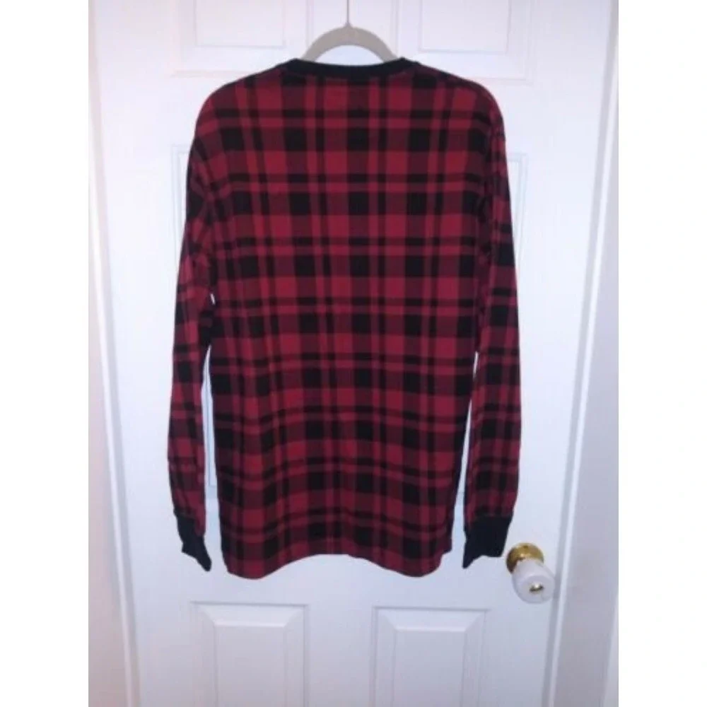 Men's Ralph Lauren Polo RED‎ Plaid Longsleeve Thermal Shirt Sz. L